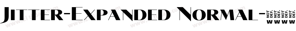 Jitter-Expanded Normal字体转换